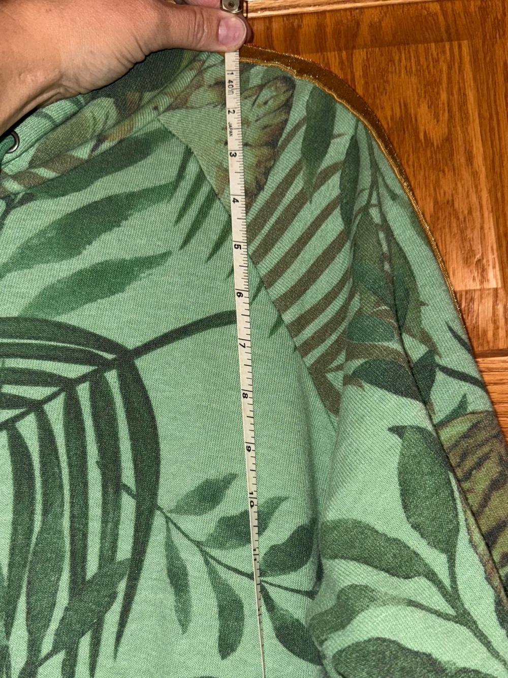 Rare Aviator Natuon Green Tiger Print Zip-Up Hoodie L - Picture 9 of 10